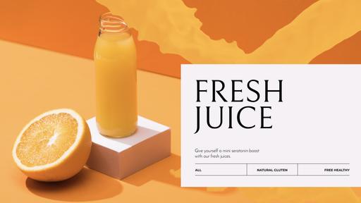 Fresh Orange Juice In Bottle