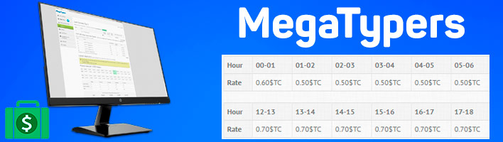 Megatypers - лучший сайт для заработка на вводе капчи.